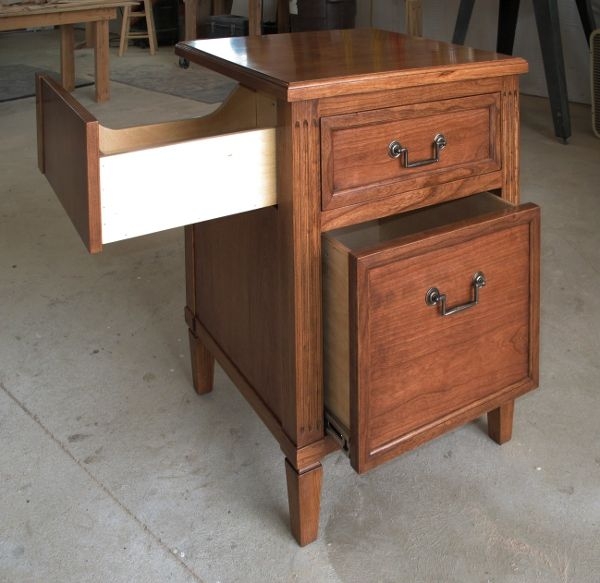 Construction Cherry Nightstand For CPAP Machine | Tiny house furniture ...