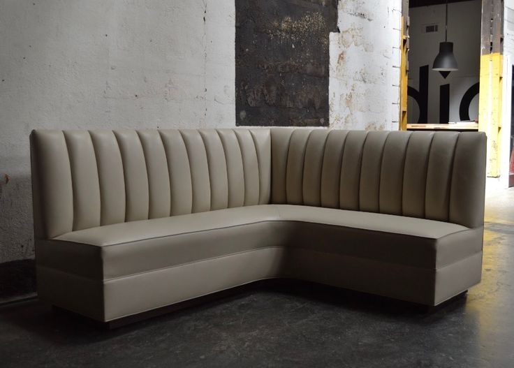 Corner Channeled Banquette by BJORK STUDIO Banquette Seating Dining ...