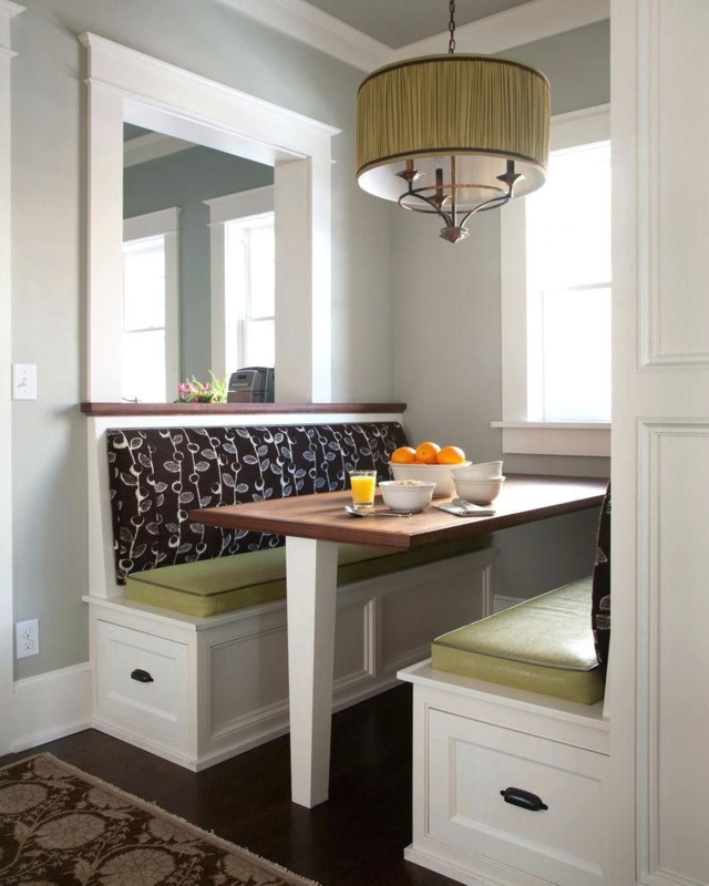 Cozy Kitchen Booth Table with Storage Seating