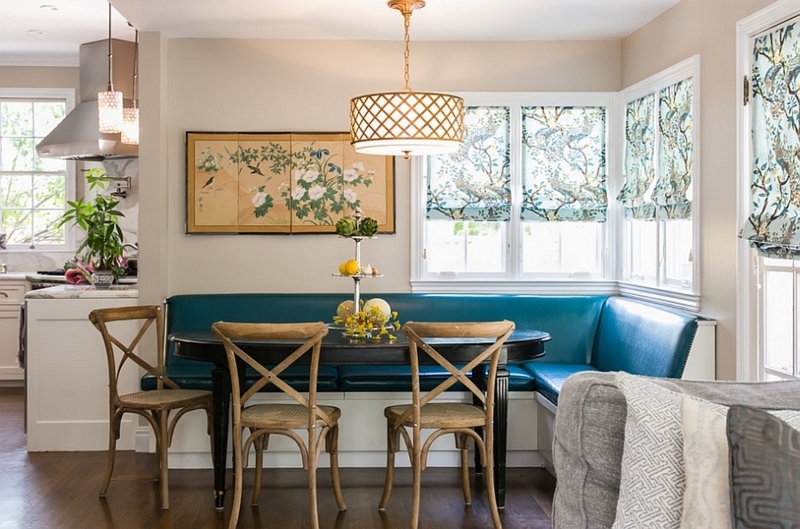 Cozy Kitchen Corner Seating with Space-Saving Solutions