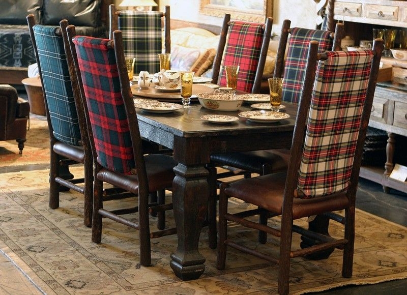Plaid Dining Chairs