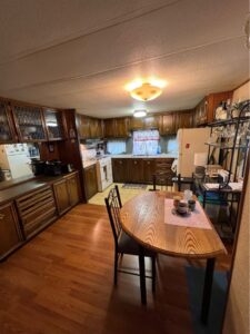 Cozy Rustic Kitchen with Mobile Home Ceiling Panels