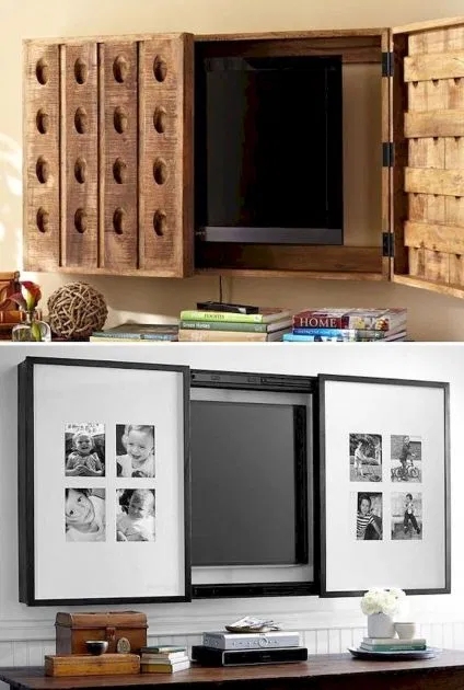 Creative Cabinets to Conceal TVs Stylishly