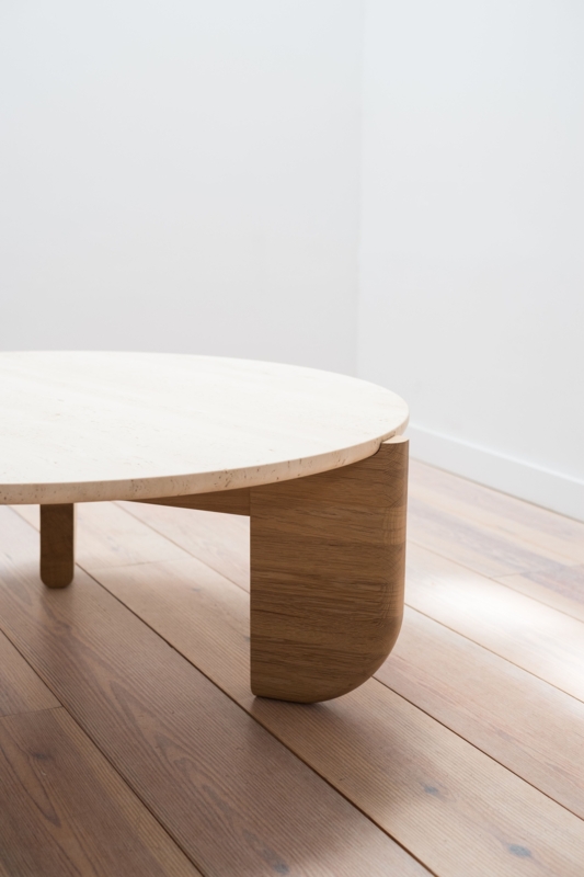 curved coffee table white - Sirena Farr
