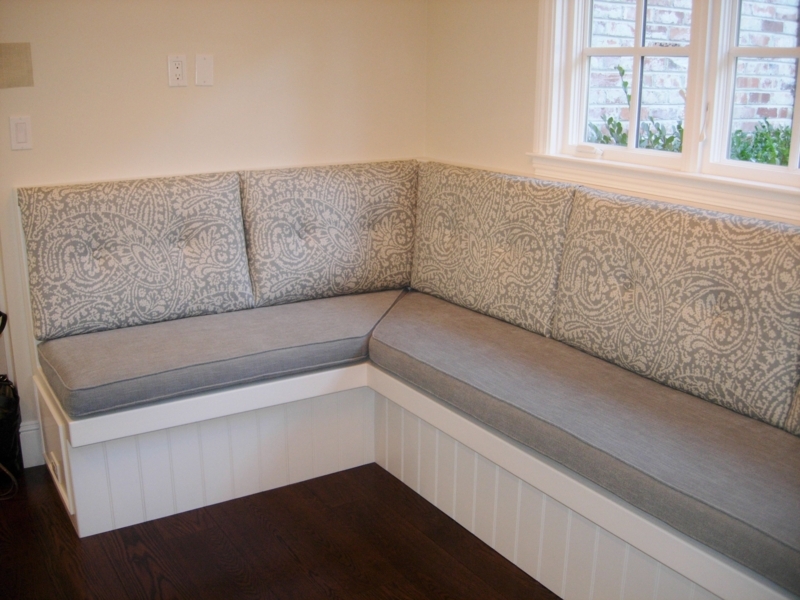 Custom Built-in Banquette Corner Bench Seating