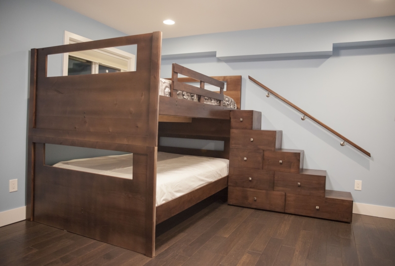 Custom Queen Over Queen Space-Saving Bunk Beds