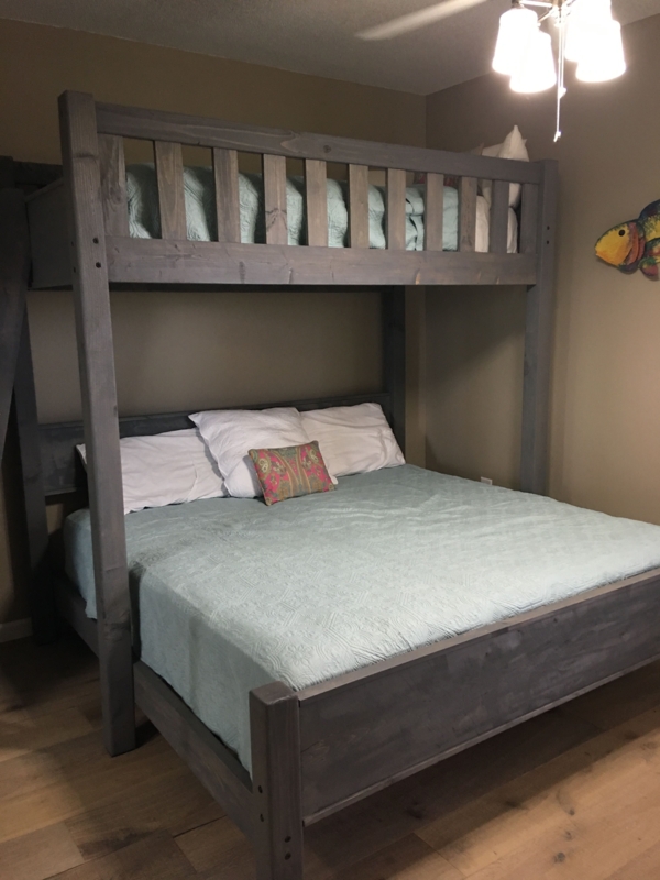 Custom Twin Over King Bunk Bed Space Saver