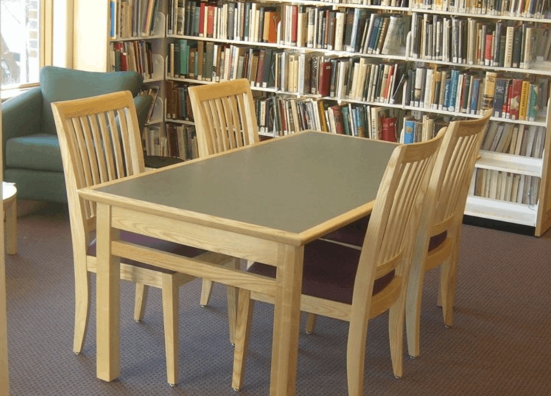 Custom Wooden Stacking Chairs for Library Study Areas