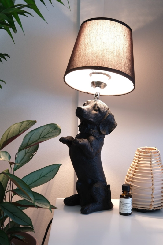 Dachshund Dog Sculptural Table Lamp for Bedrooms