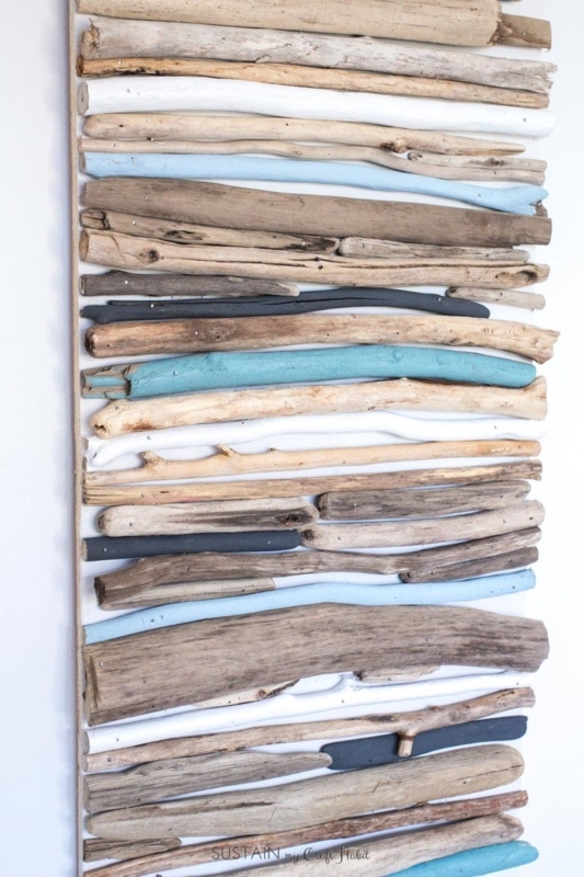 DIY Coastal Driftwood Wall Art for Beachy Decor