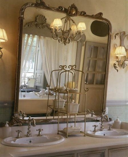 Elegant Antique Style Bathroom Mirrors with Vintage Charm