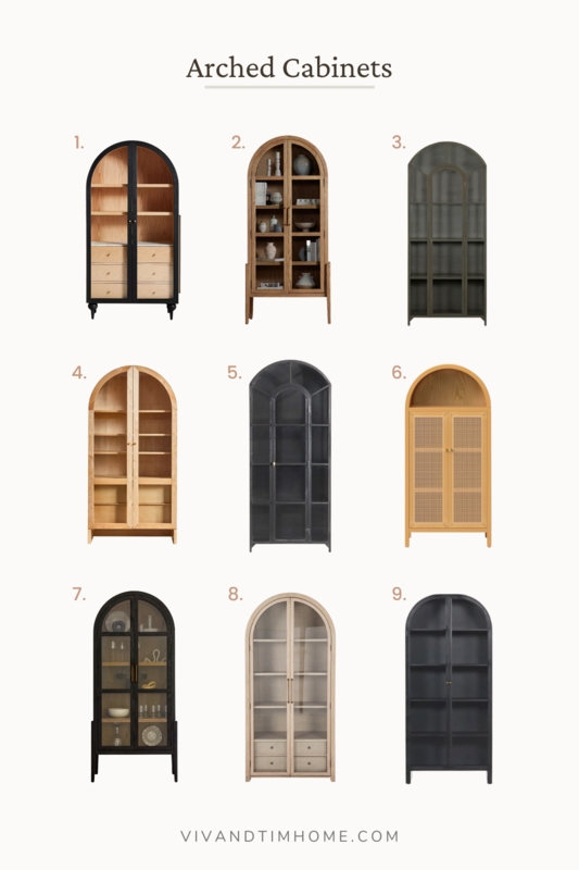 Elegant Arched Cabinet Designs for Stylish Home Storage