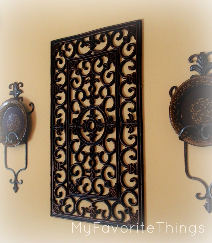 Elegant Classic Wrought Iron Wall Art Decor