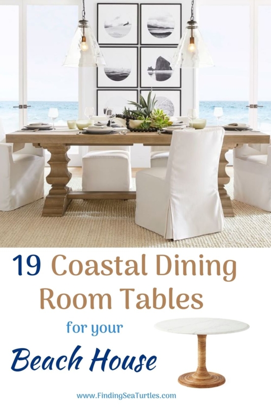 Elegant Coastal Dining Table by Ocean View