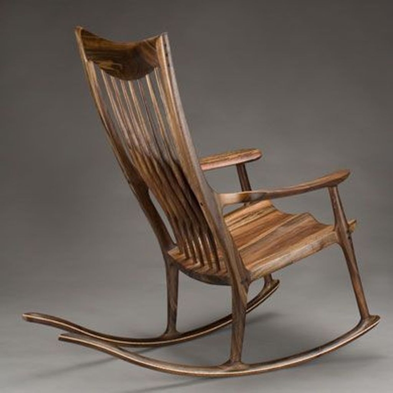 Elegant Contemporary Wooden Rocking Chair Design
