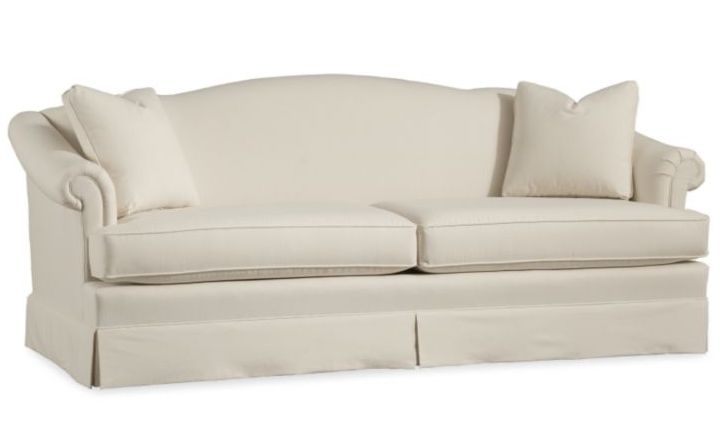 Elegant Cream Camelback Sofa for Modern Living Rooms