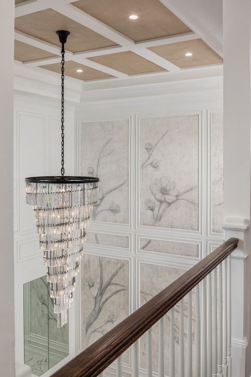 Elegant Crystal Tiered Chandelier for Two-Story Foyer