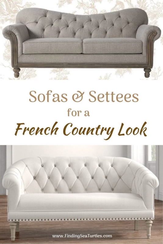 Elegant French Country Sofas and Settees