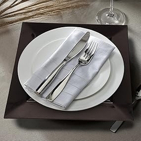 Elegant Gold Square Charger Plate Table Setting