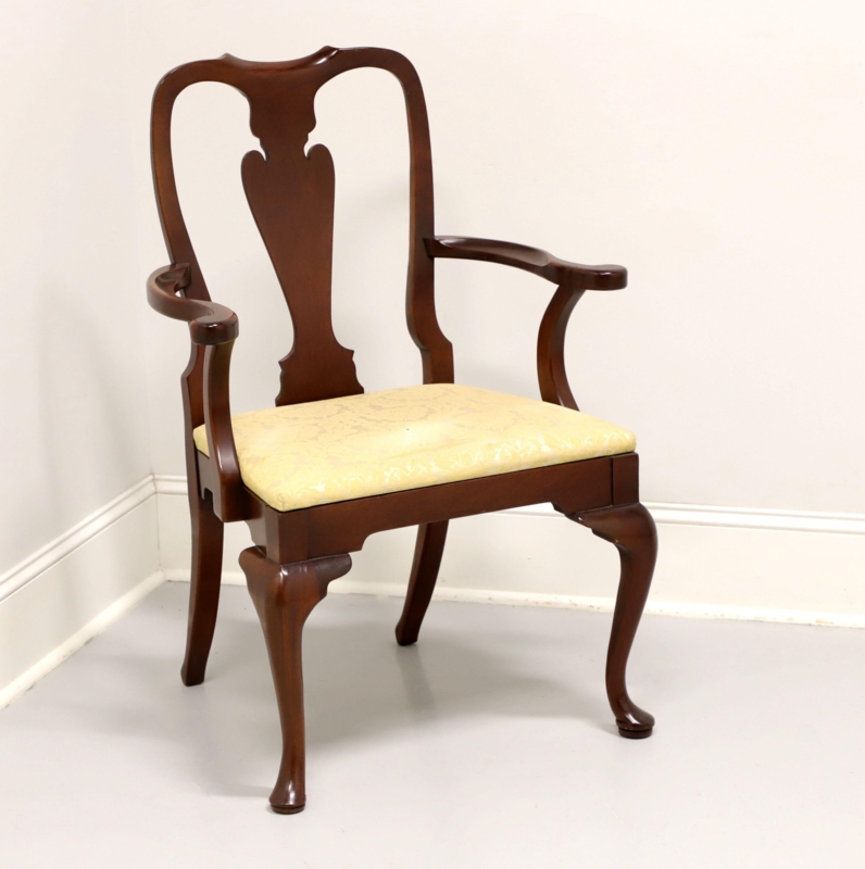 Elegant Mahogany Queen Anne Dining Armchair