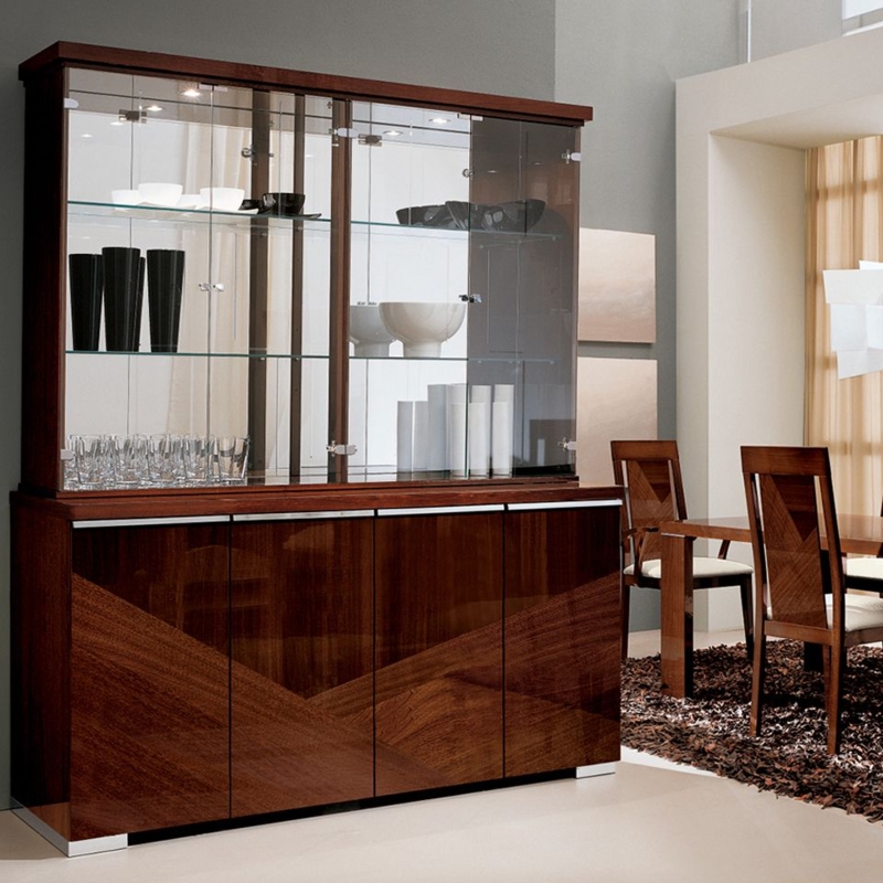 Elegant Modern China Cabinet with Glass Display