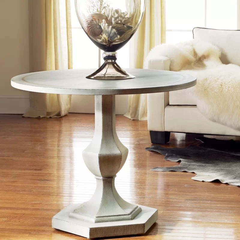 Elegant Round Pedestal Table for Entryway