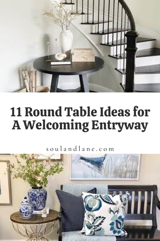 Elegant Round Tables to Enhance Entryway Style