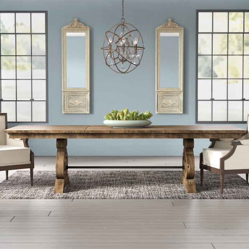 Elegant Spacious Wooden Dining Table for Large Families