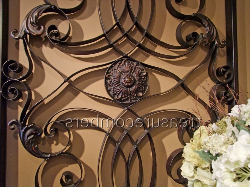 Elegant Tuscan Wrought Iron Wall Decor
