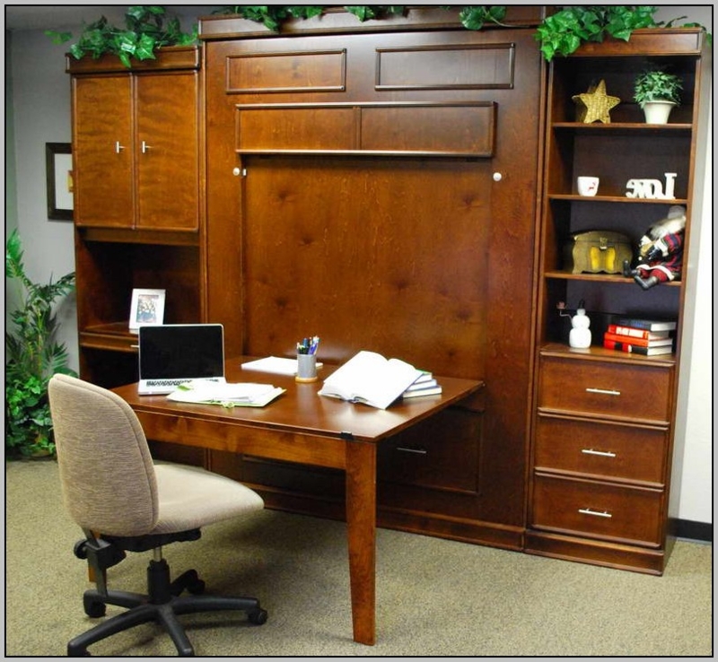 Elegant Wooden Dresser Desk Combo with Storage