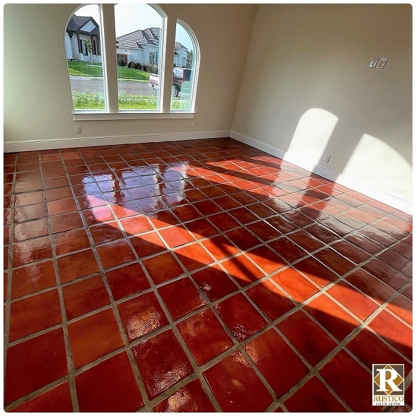 Glossy Square Mexican Saltillo Tile Flooring