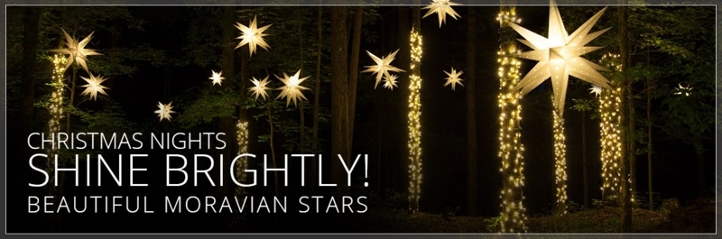 Glowing Moravian Star Lights for Outdoor Decor