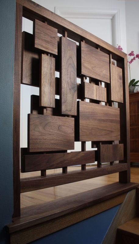 Hand Made Mid-Century Stairwell Wall Divider Wall Art by Brokenpress ...