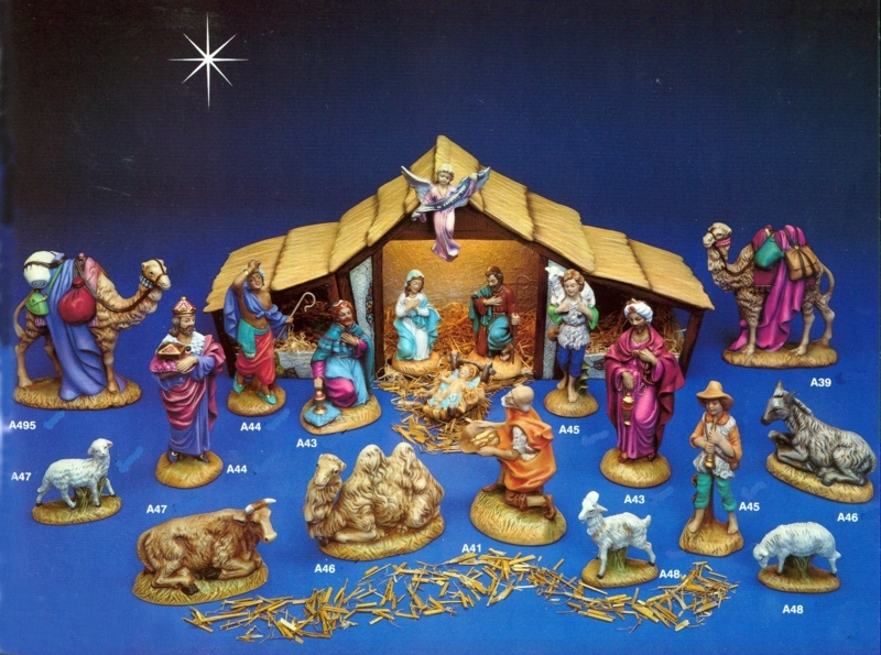 Hand-Painted Classic Nativity Scene Figurines