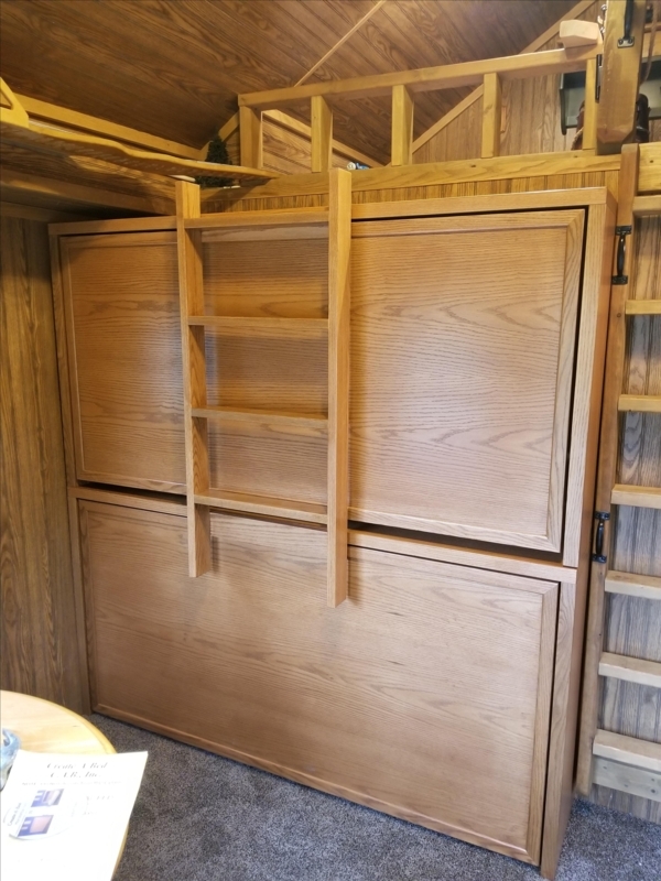 Handmade Wooden Murphy Bunk Beds for Space Saving