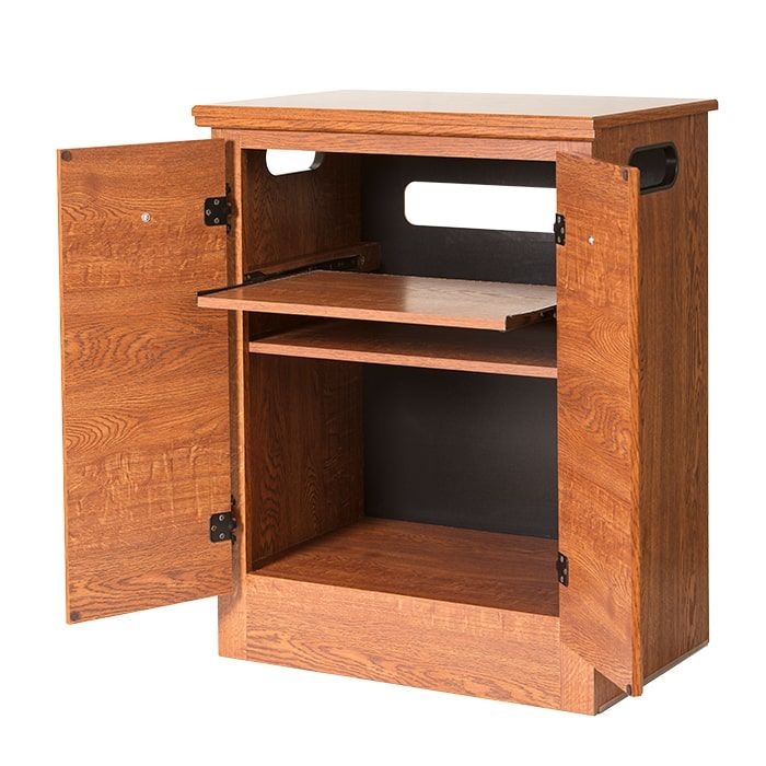 Heritage Oak CPAP Nightstand with Storage