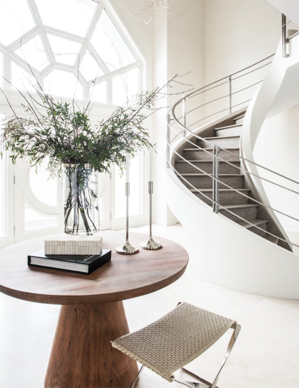 Ideas on How To Style Your Round Entryway Table | LuxDeco