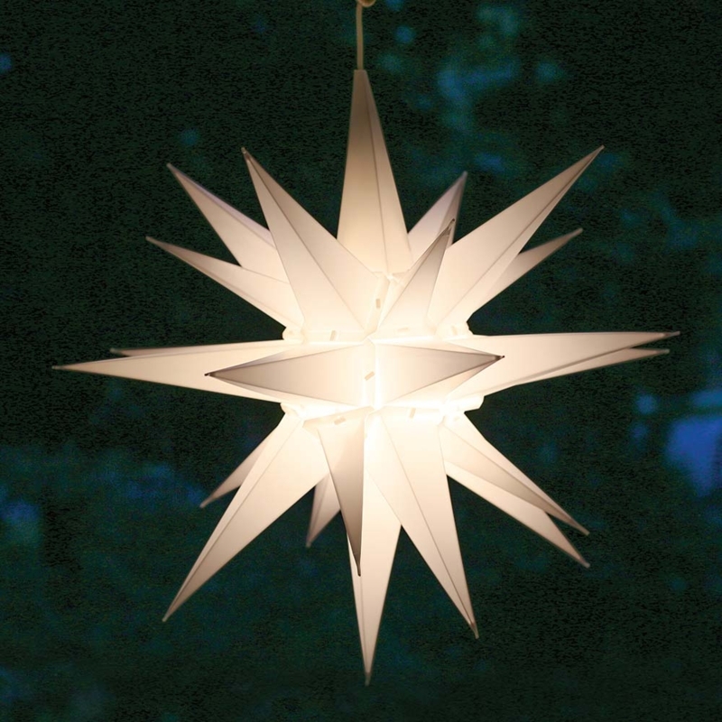 Illuminated Moravian Star Outdoor Porch Light