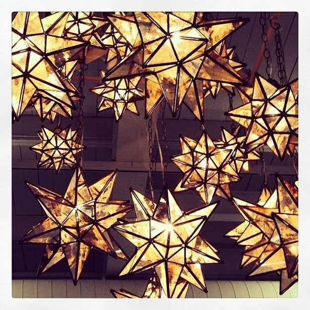 Illuminated Moravian Star Pendant Lights