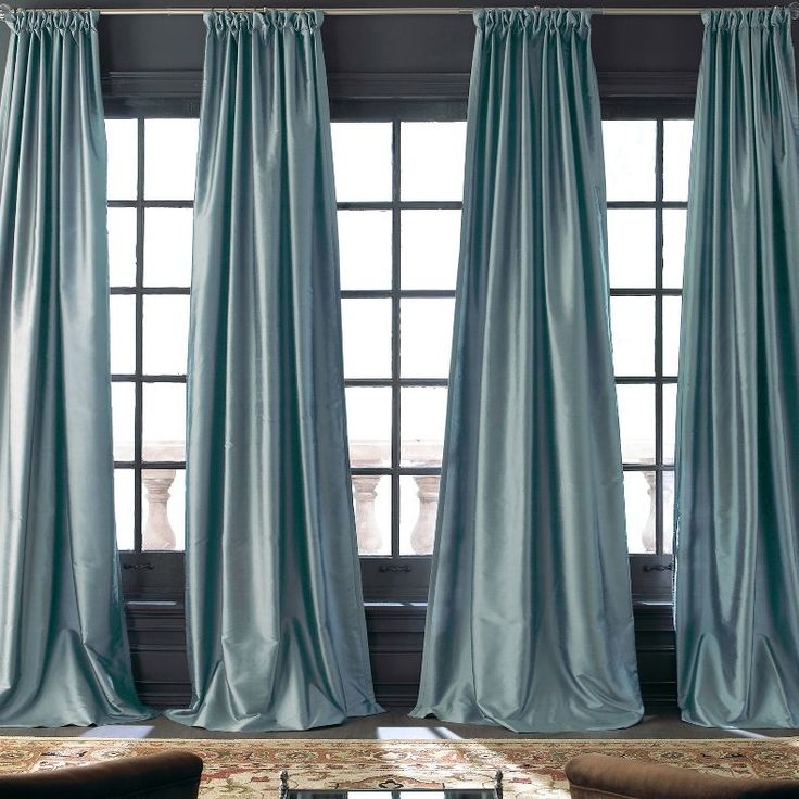 jcpenney - Royal Velvet Grandeur Silk Rod-Pocket/Back-Tab Curtain ...