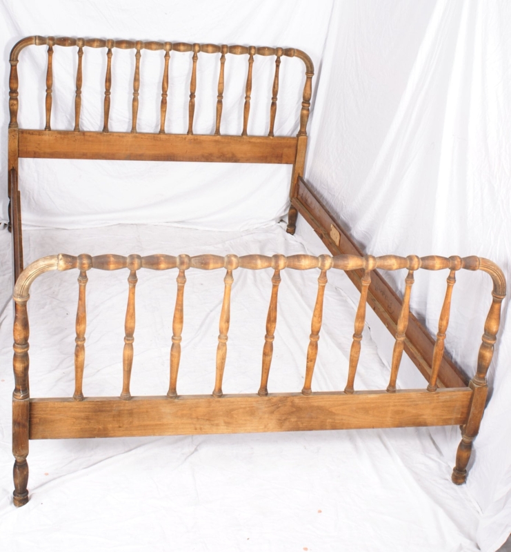Jenny Lind Style Spindle Bed with Worn Finish