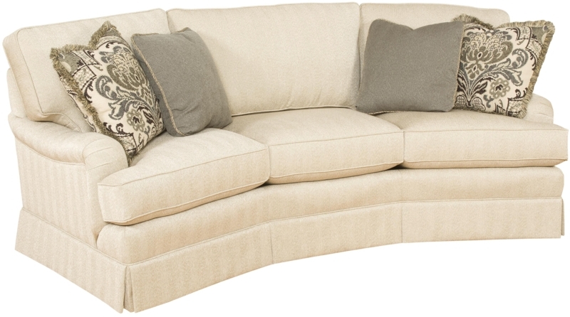 King Hickory Chatham Elegant Curved Conversation Sofa