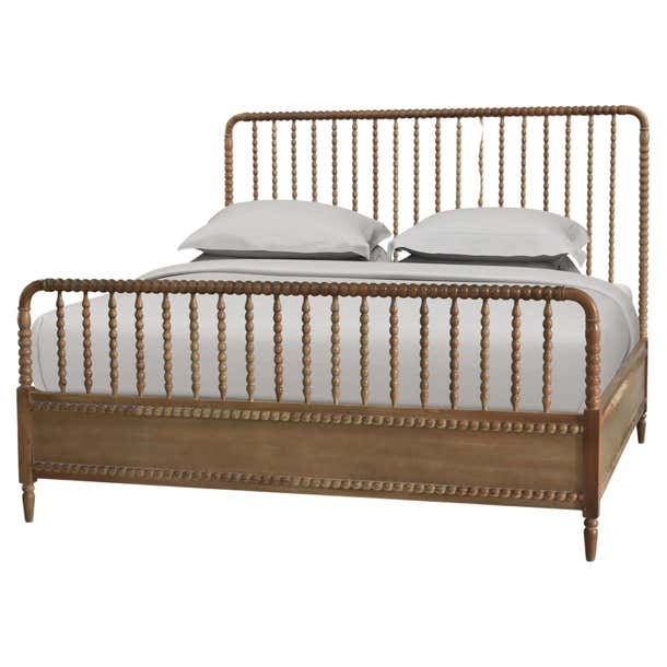 King Size Wooden Spindle Bed Frame with Classic Design