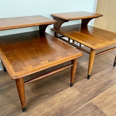 Lane Acclaim Step End Tables Set of 2 | MCM Furniture | Walnut ...