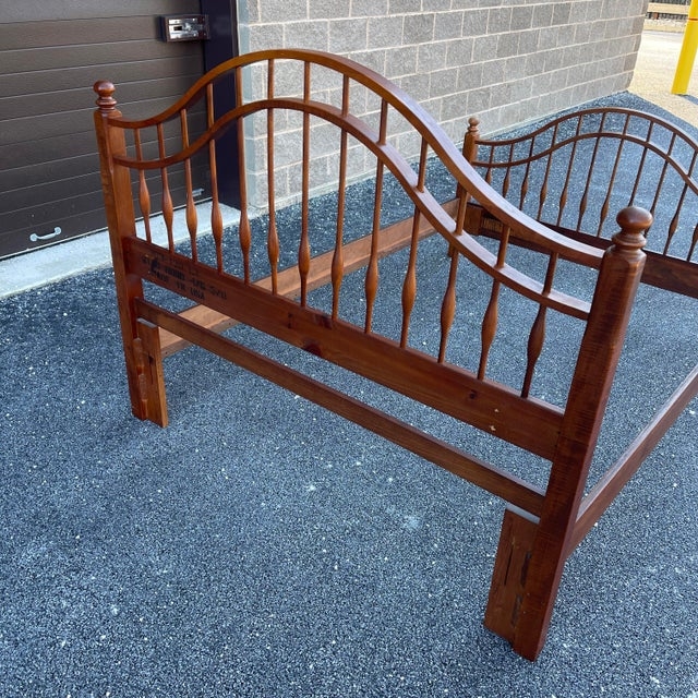 Lexington Windsor Pine Queen Spindle Bed Frame