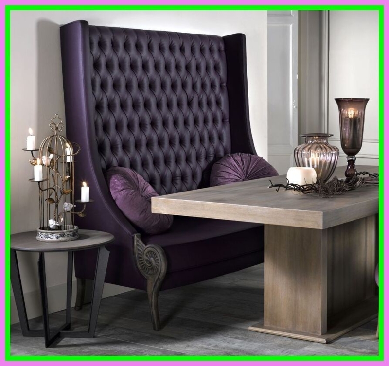 Luxurious Deep Buttoned Velvet Dining Bench Design