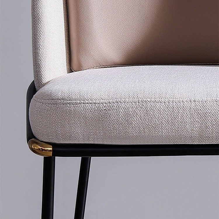 Luxury Modern Upholstered Barrel Back Dining Chair