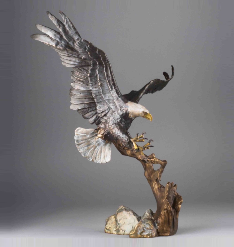 Majestic Eagle Bronze Sculpture Spirit of Liberty