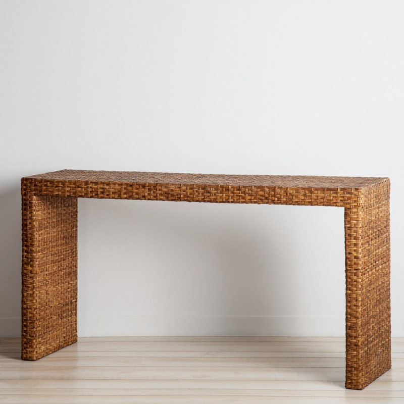 Mandalay Rattan Console Table for Stylish Entryway