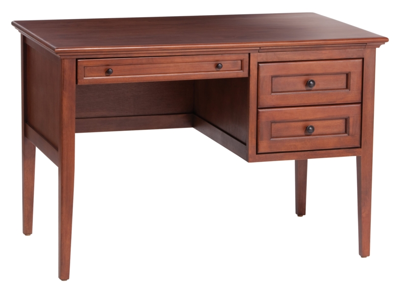 McKenzie 3-Drawer Desk in Glazed Antique Cherry Wood